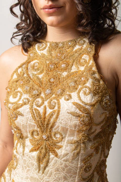 Top vintage bordado à mão P - comprar online