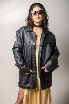 Jaqueta vintage couro legitimo M