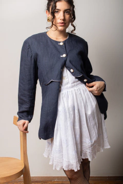 Casaqueto puro linho P/M - loja online