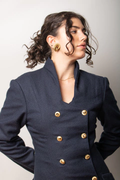 Casaco/vestido vintage longo P - Antonieta Brechó