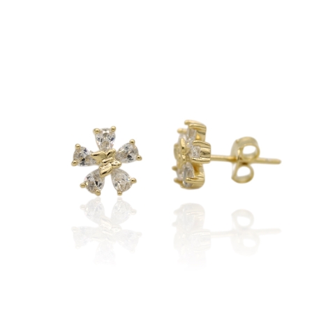 Brinco Flor de Liz Zircônia - BO - comprar online