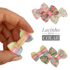 Kit Gravatinha Estampado (Para colar)