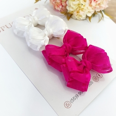 (Parzinho) Laço Gabriela mini em organza - comprar online