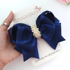 Laço Sophia gorgurão e organza (Unidade) - comprar online