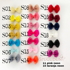 Laço Elis baby em organza (Unidade) - comprar online