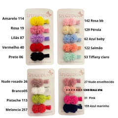 Hair clips pompom (Parzinho) - loja online