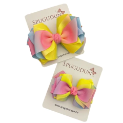 Laço Mili Pomposo degradê (Unidade) - Spugudun