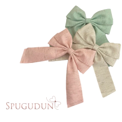 Laço Mila fita de linho (unidade) - Spugudun