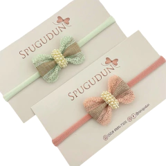 Laço Gravatinha Linho e Renda EUA (Unidade)