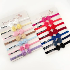 Kit Laço Gravatinha Tricô Baby - comprar online