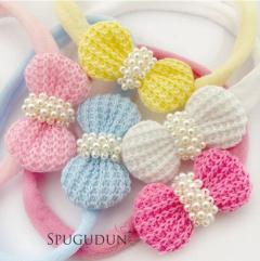 Gravatinha tricô com chuva de pérolas (Unidade) - comprar online