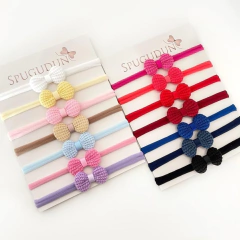 Kit Laço Gravatinha Tricô Baby