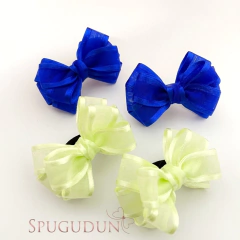 Laço Maria Júlia em organza (parzinho)