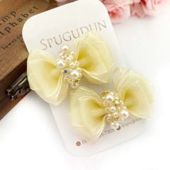 Laço Débora em organza (parzinho) - comprar online