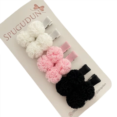 Kit de Hair Clips Pompom