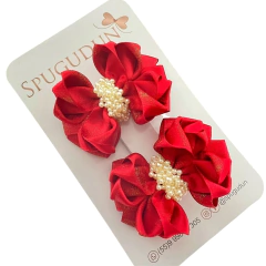 (Parzinho) Laço Realeza edição especial com pérolas