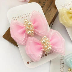 Laço Débora em organza (parzinho) - Spugudun