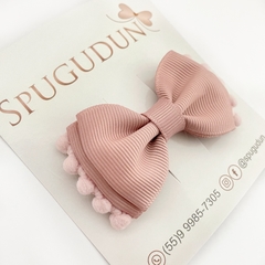 Laço Gravatinha Pompom (Unidade) - Spugudun