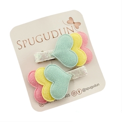 (Parzinho) Hair Clips Corações - loja online