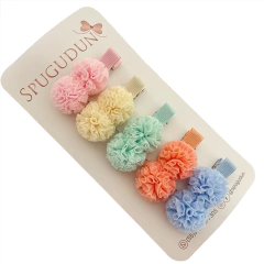 Kit de Hair Clips Pompom na internet
