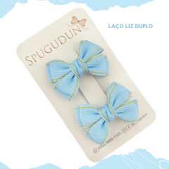 Laço Liz duplo jeans (Unidade)