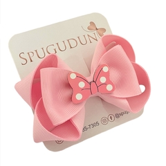 Laço Antônia com aplique da Minnie (Unidade)