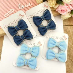 Gravatinha Jeans (parzinho) 6,5 cm