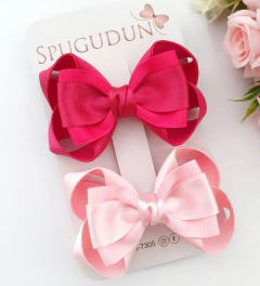 Laço Antônia com sobreposição de cetim (Unidade) - comprar online