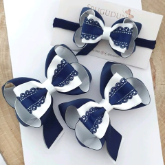 Laço Antônia com uma ponta e fita vazada (Unidade)