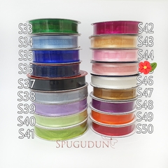 (Parzinho) Laço Gabriela mini em organza - Spugudun