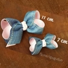 Laço Boutique em Jeans com cor (Unidade)