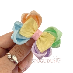 (Parzinho) Laço Diana multicor - Spugudun