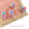 Pompom de pompons de malha (Unidade)