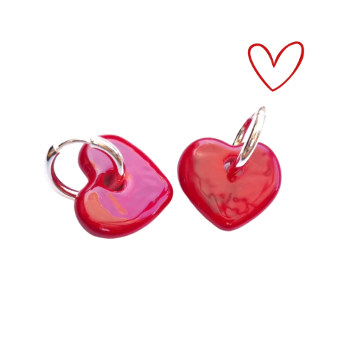 AROS JENNIFER LOVE ROJO