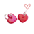 AROS JENNIFER LOVE ROJO