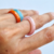 ANILLO DAHY VIDRIO NARANJA - comprar online