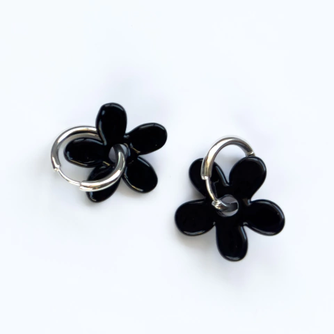 AROS FLORES NEGRO