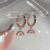 Argollas mini Arcoiris rose 12 mm UNIDAD