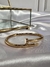 Pulsera Clavo acero baño oro 18k