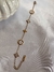 Pulsera LV acero baño oro 18k 17+3 cm - comprar online
