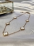 Gargantilla Van nácar acero baño oro 18k 40+5 cm