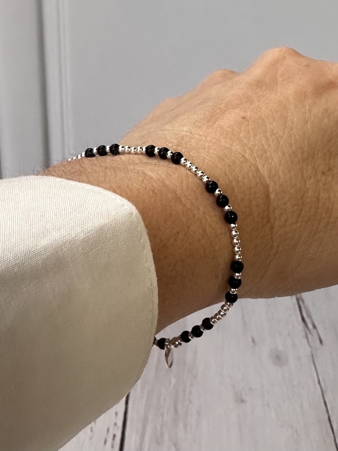 Pulsera Morena plata 925 elástica