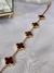 Pulsera Van borgoña acero baño oro 18k 16 + 5 CM - comprar online