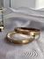 Pulsera Destellos acero baño oro 18k