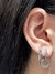 Par de argollas Wish you plata 925 - comprar online