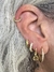 Argolla Riana gold 12mm UNIDAD plata 925 - comprar online
