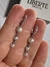 Par Lady silver plata 925 rodinada y perlas