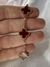 Pulsera Van borgoña acero baño oro 18k 16 + 5 CM en internet