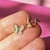 Aro mini mariposa gold UNIDAD