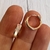Argolla Nacar rose 12 mm (PL) UNIDAD